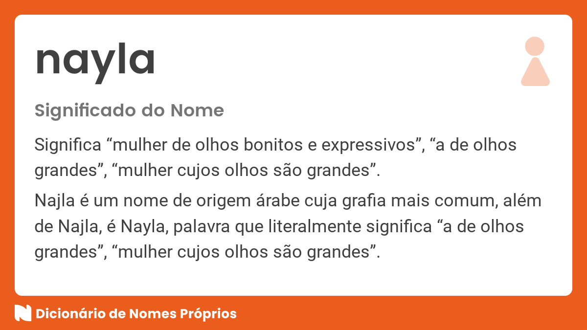 Significado Do Nome Najla Dicion Rio De Nomes Pr Prios