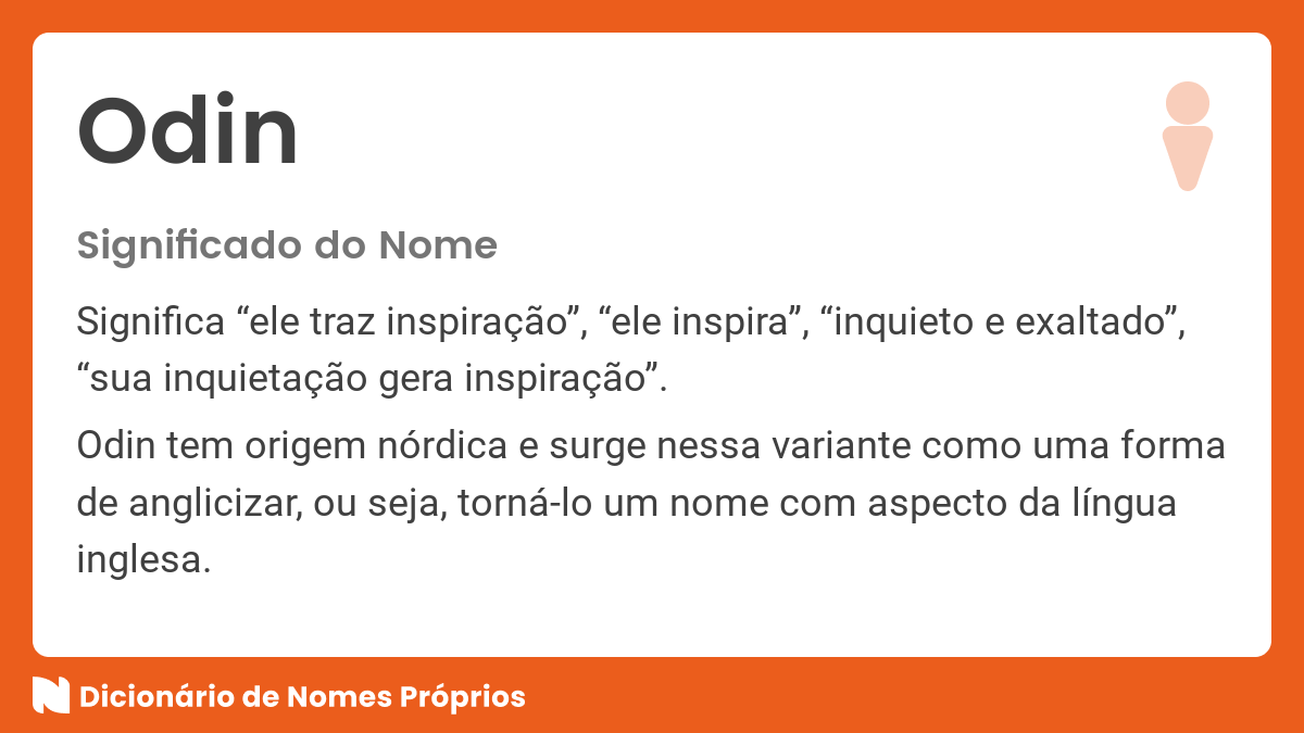 Significado do nome Odin, origem do nome de bebê Odin – Tua Parada