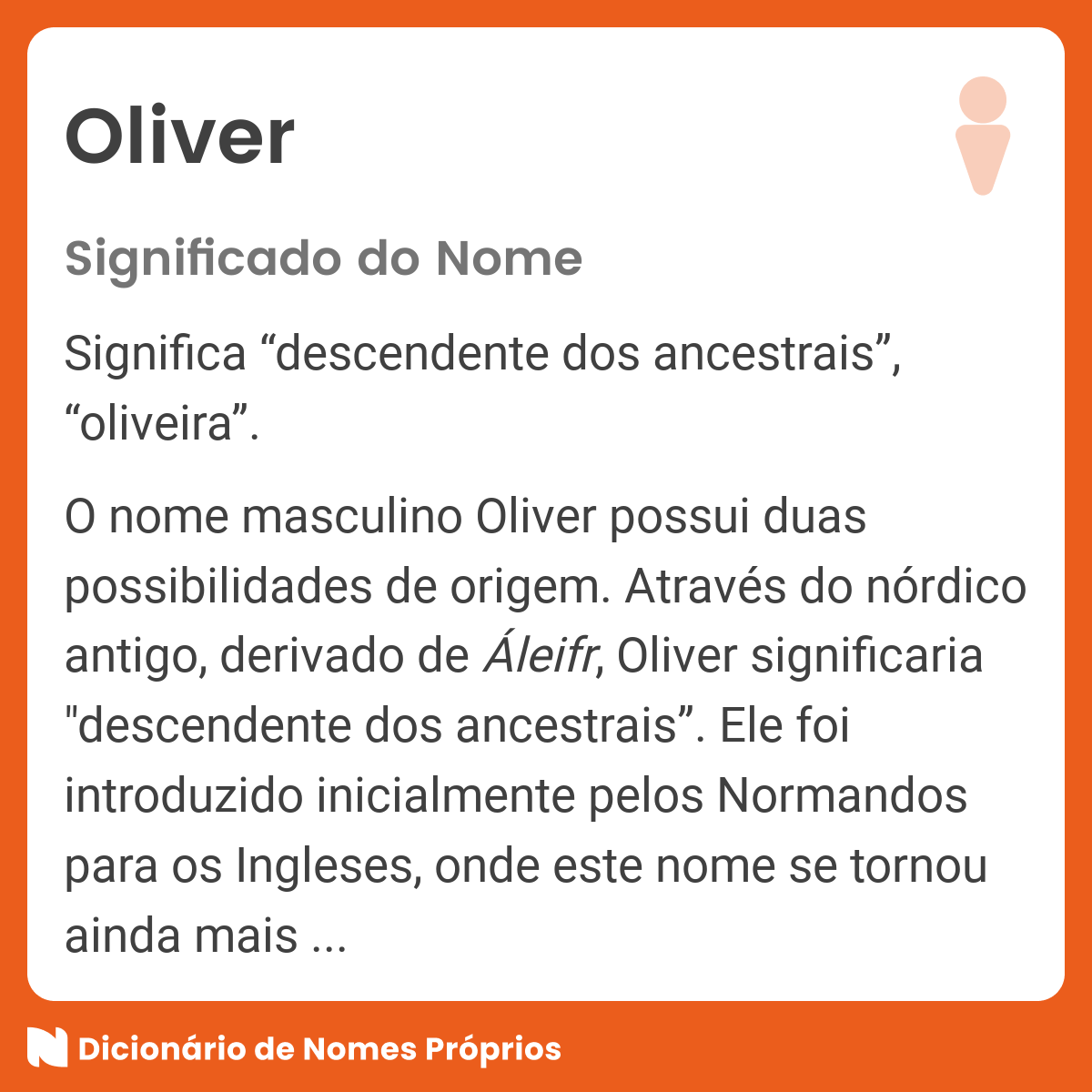 Significado del nombre Oliver