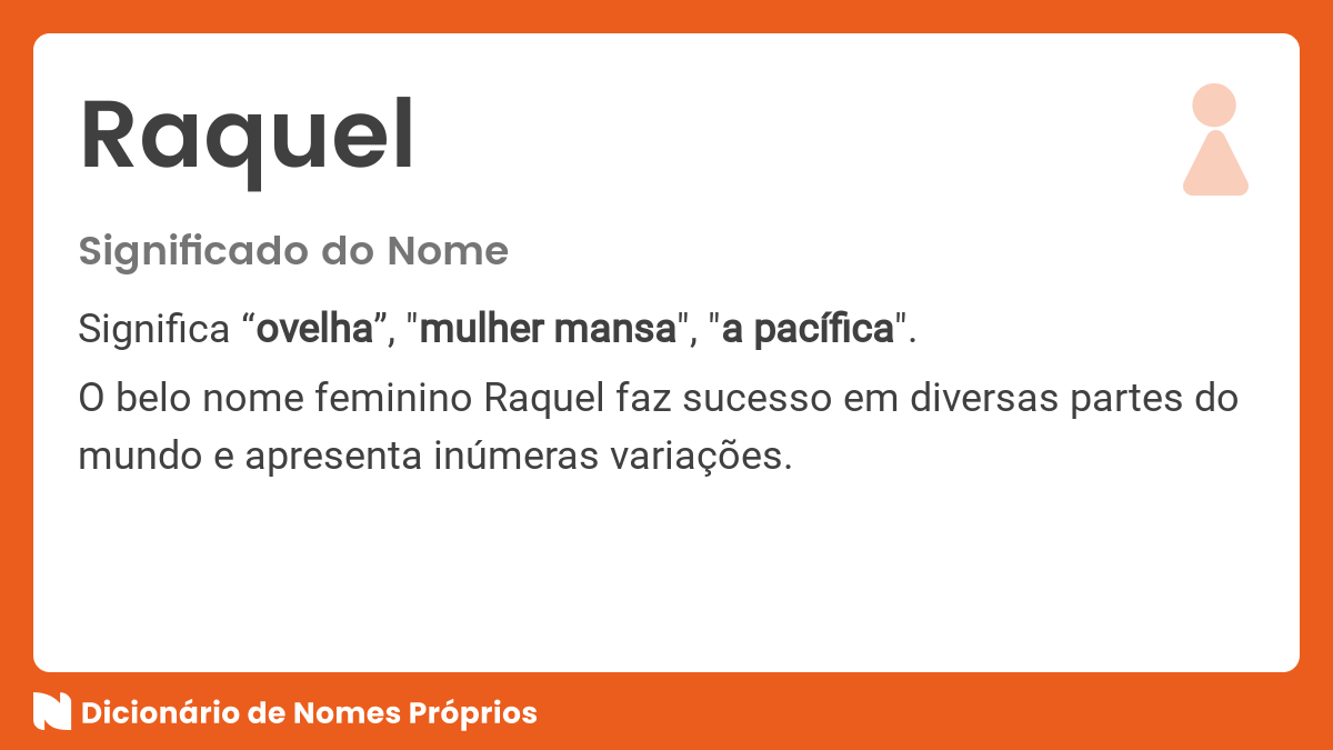 Significado Do Nome Raquel Significado Do Nome Raquel