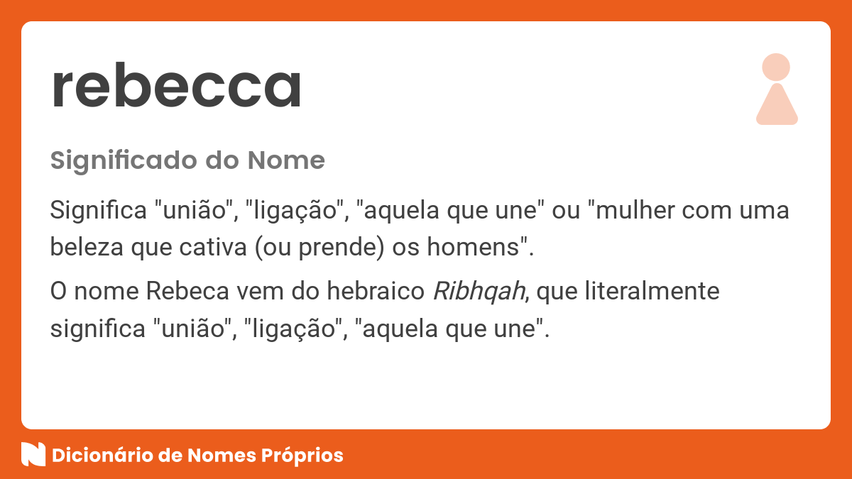 Significado do nome Rebecca: história cativante e inspiradora