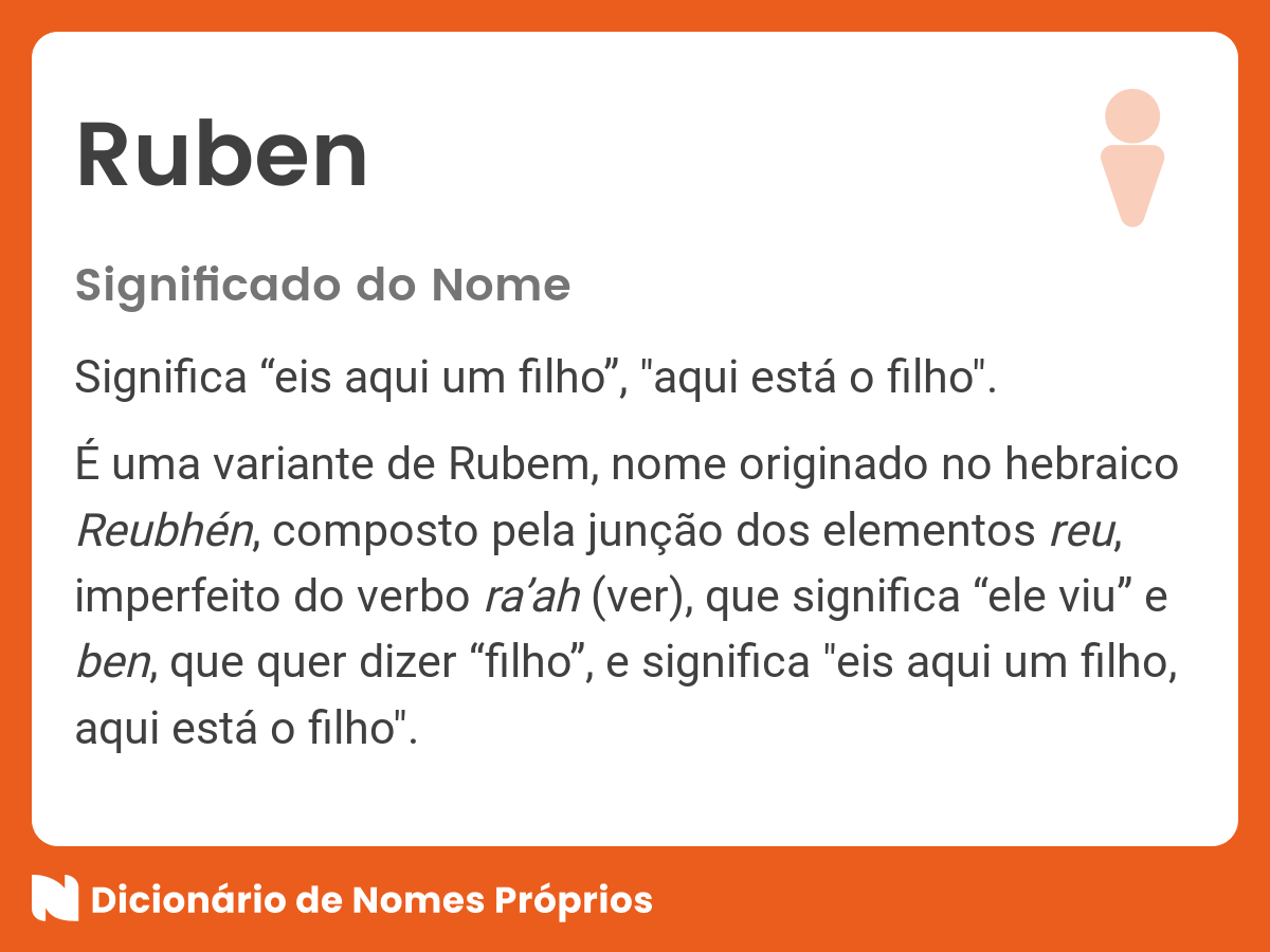Significado do nome Ruben