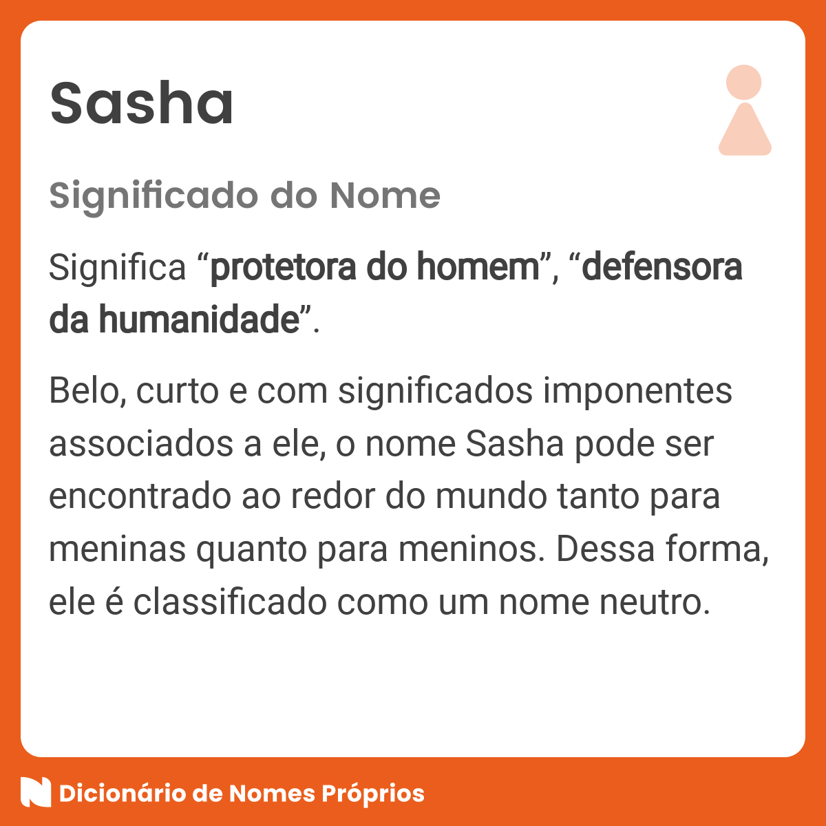 Quantos nomes Sasha existem no Brasil?