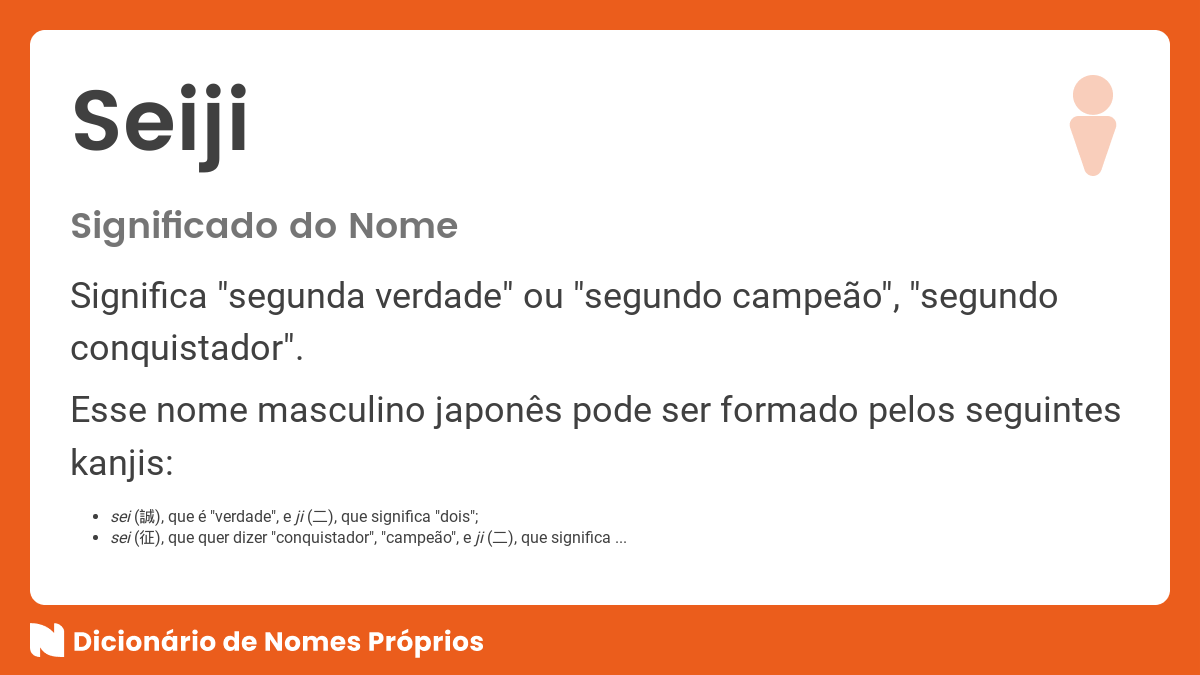 Significado do nome Kenji - Dicionário de Nomes Próprios