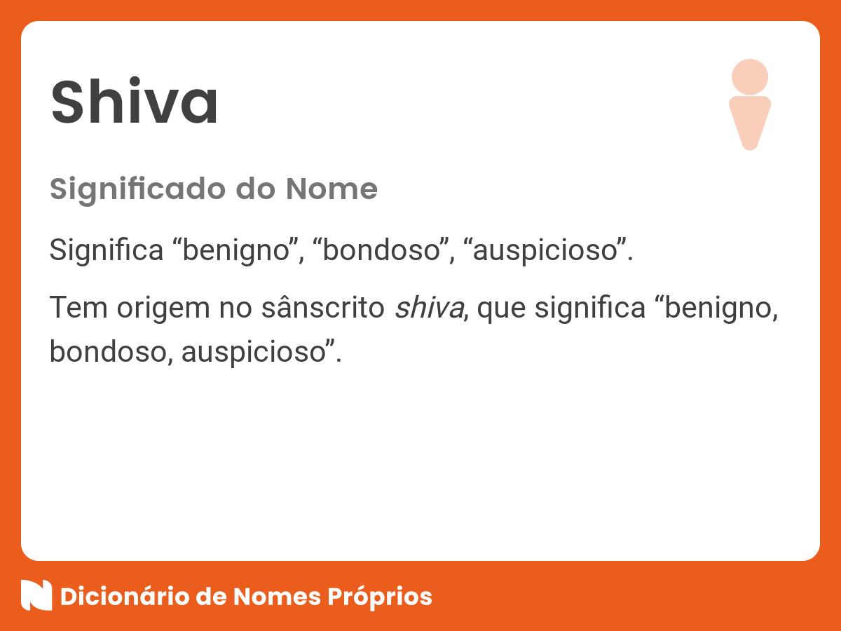 O que significa Shiva em português?