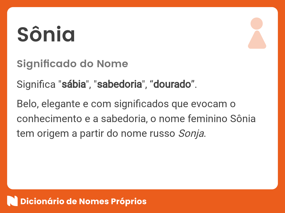 O que Significa Sônia em hebraico?