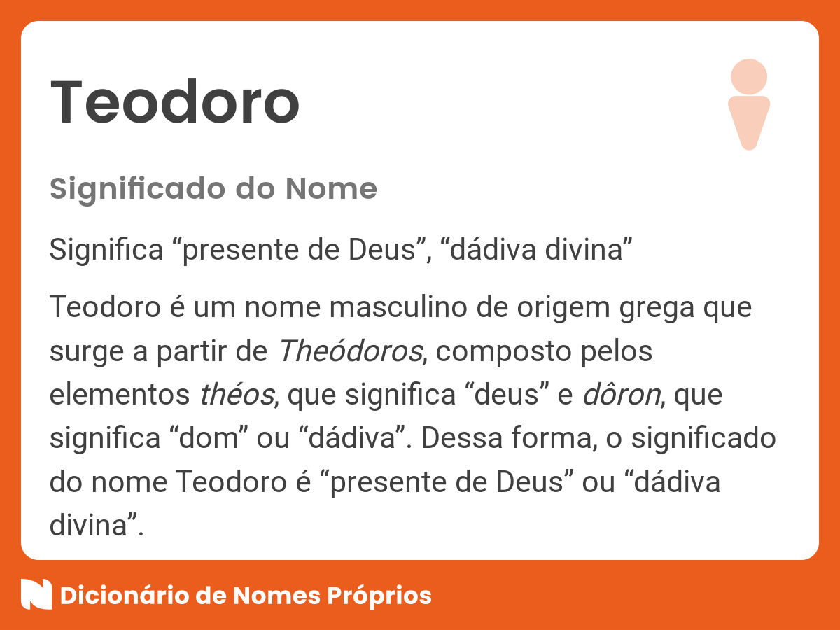 Significado do nome Teodoro