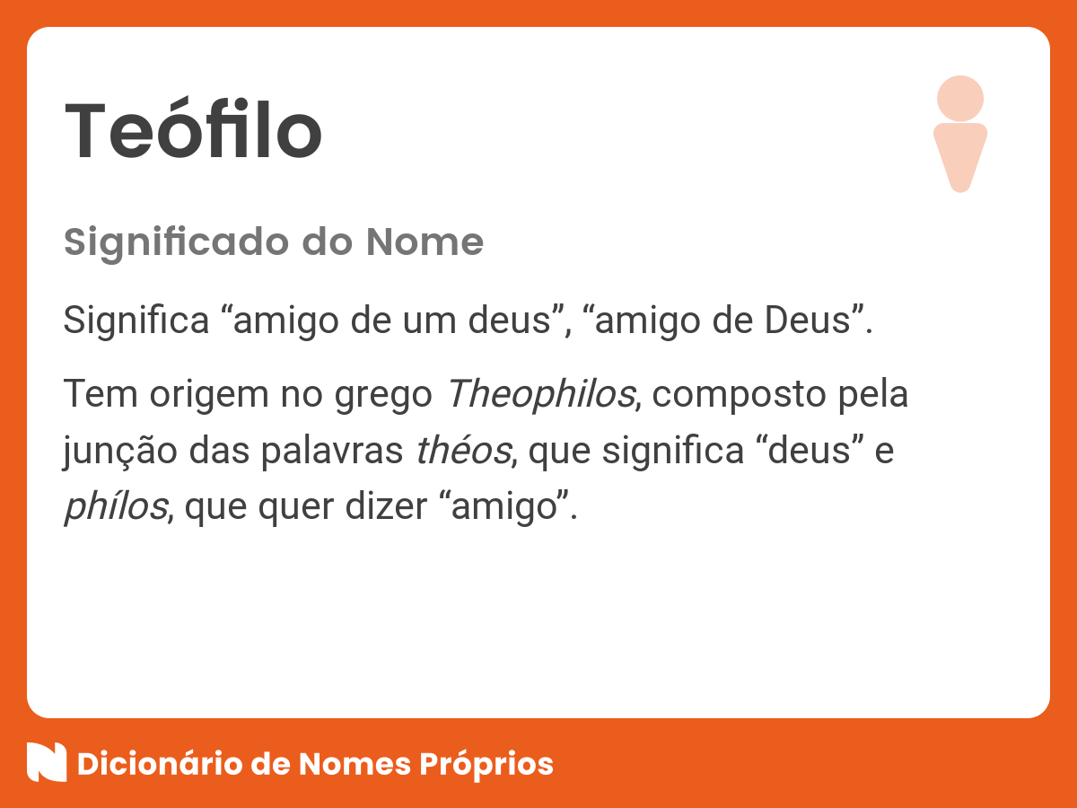 O Que Significa Teofilo - NAZAEDU