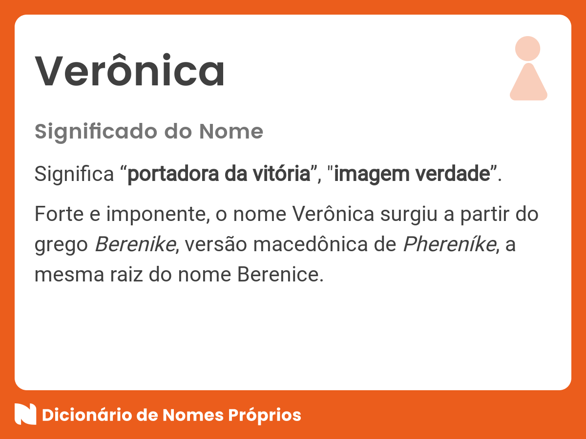 Significado do nome Verônica