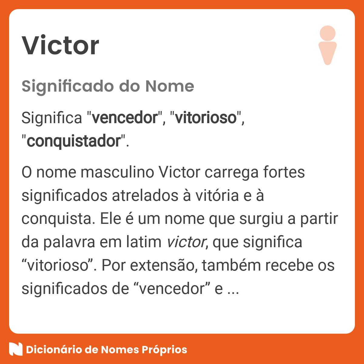 Victor - Apelido e nome para Victor