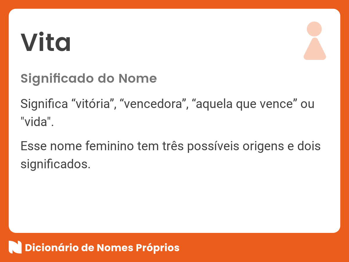 Significado do nome Vita