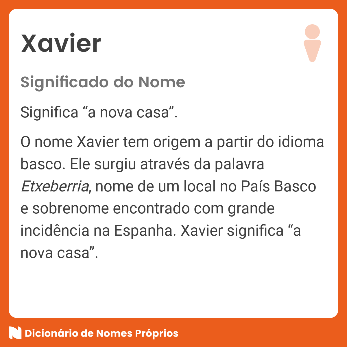 Significado do nome Xavier e história da família Xavier no FamilySearch